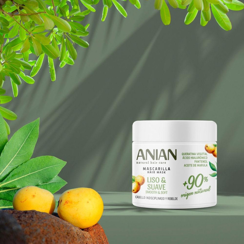 Liso y Suave Mascarilla Queratina Vegetal 350ml - Anian
