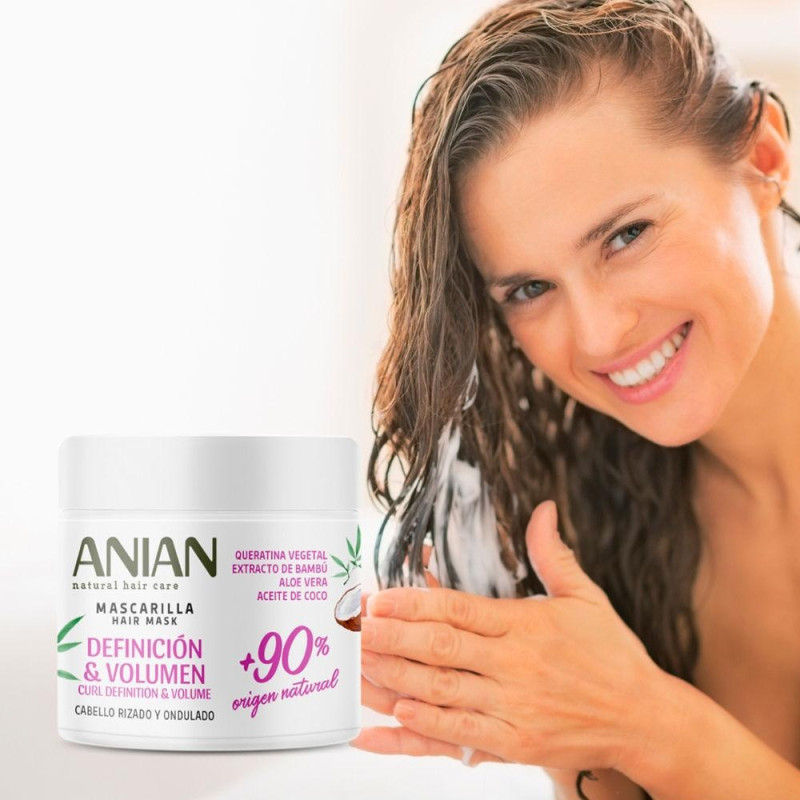 Definición y Volumen Mascarilla Queratina Vegetal 350ml - Anian