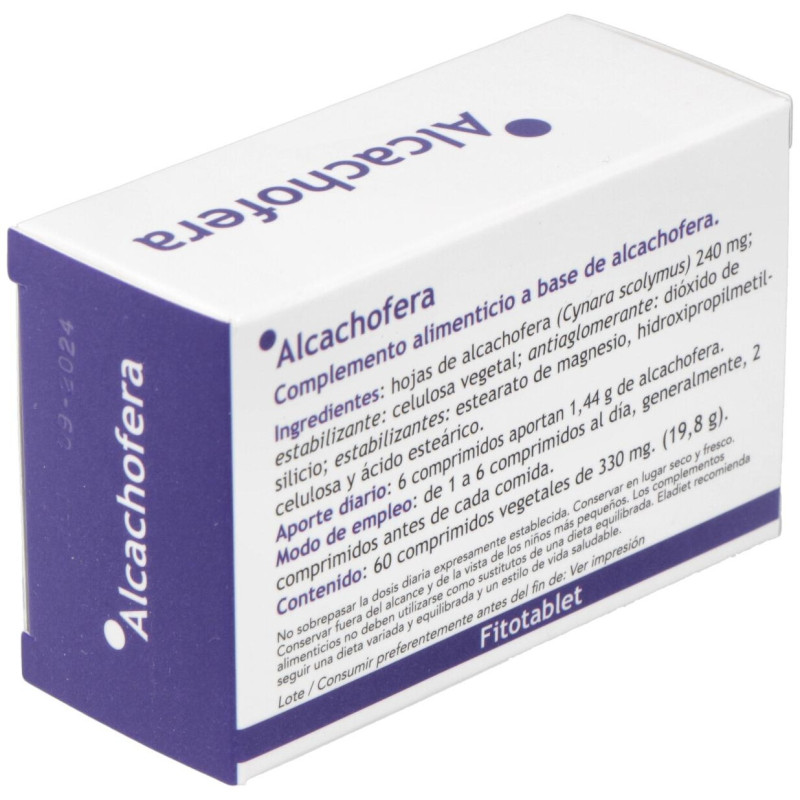 Fitotablet Alcachofera 60comp - Eladiet