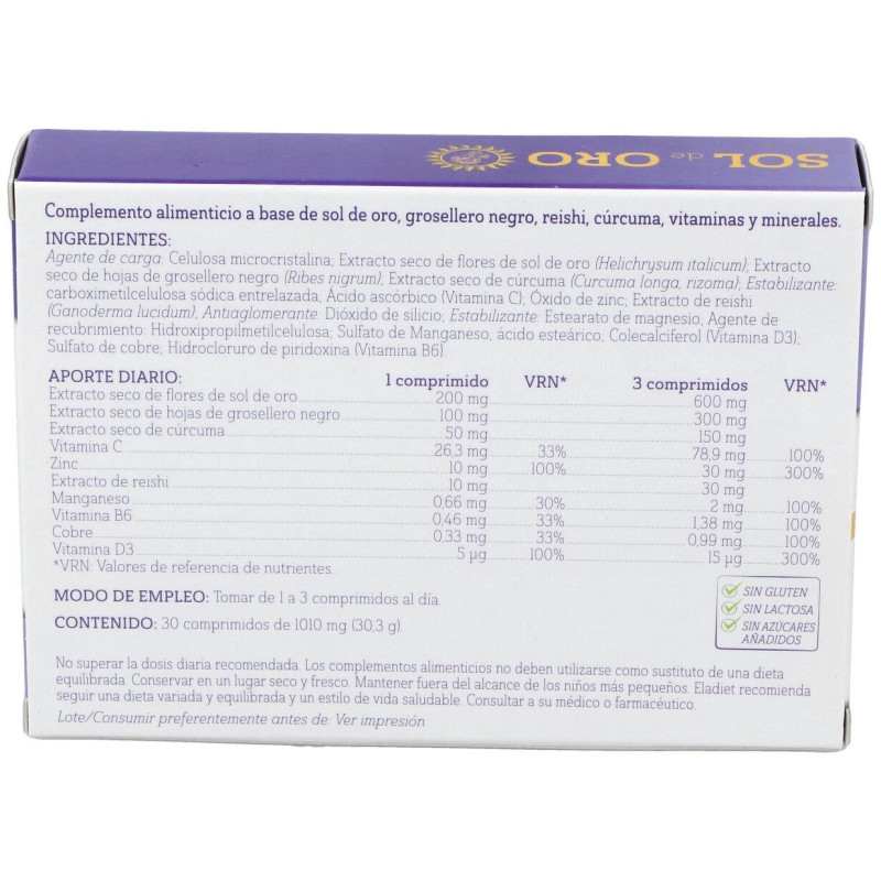 Sol Oro 30 Comp - Eladiet