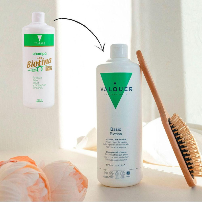 Basic Biotina Champú con Biotina 1000 ml - Valquer