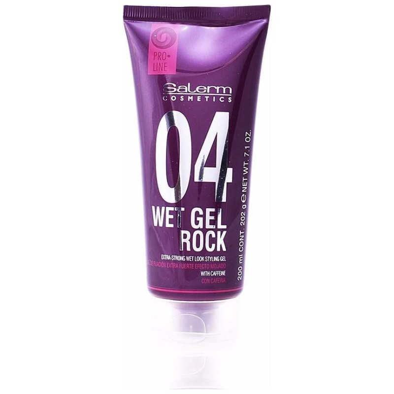 Wet Gel Rock Extra - Strong Wet Look Styling Gel 200 ml - Salerm