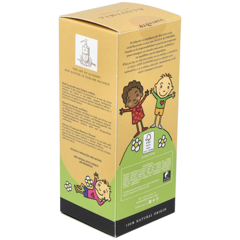 Aceite Corporal Para Niños Y Bebés 150 Ml Alqvimia
