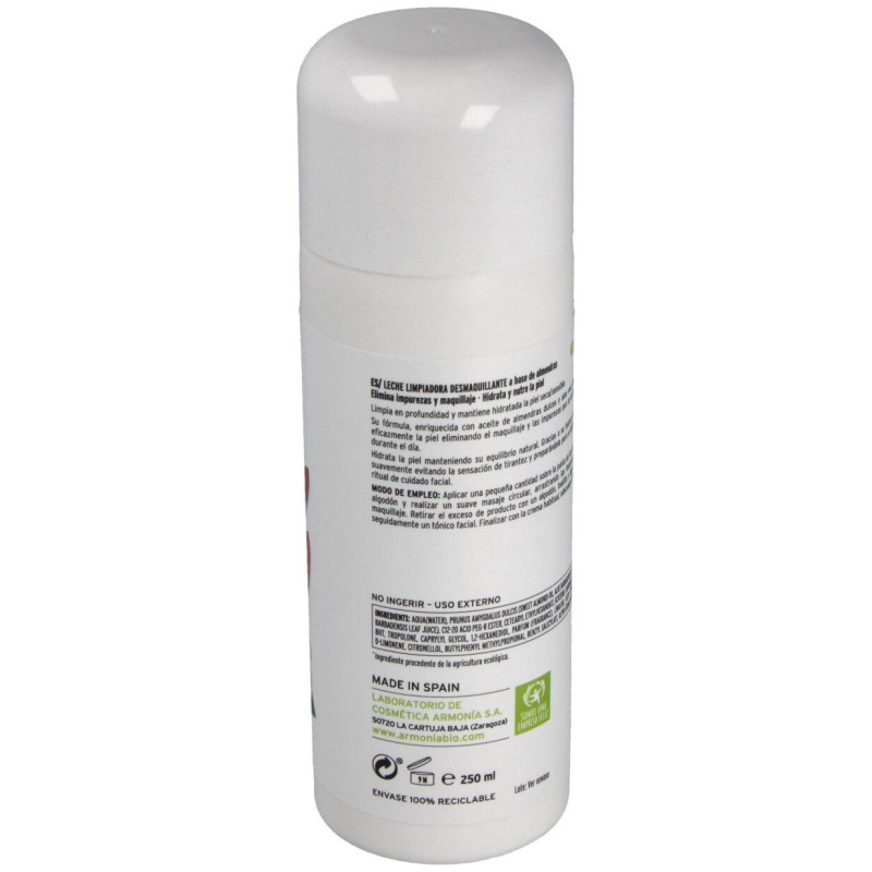 Leche de Almendras Desmaquillante 250ml - Armonia Cosmetica Natural