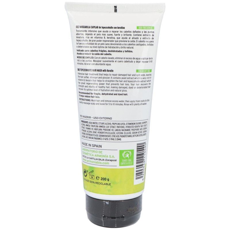 Armonía Mascarilla Capilar Tepezcohuite 200g - Armonia Cosmetica Natural
