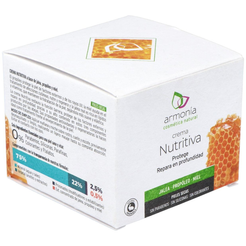 Crema Nutritiva Jalea Real - Propolis 50ml - Armonia Cosmetica Natural