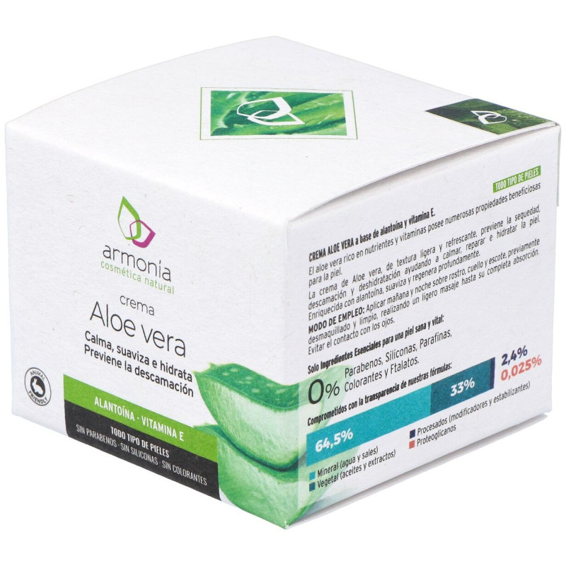 Armonia Crema Facial Aloe Vera 50ml - Armonia Cosmetica Natural