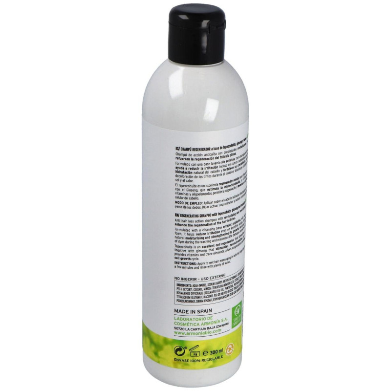 Champu Regenerador Tepezcohuite 250ml - Armonia Cosmetica Natural