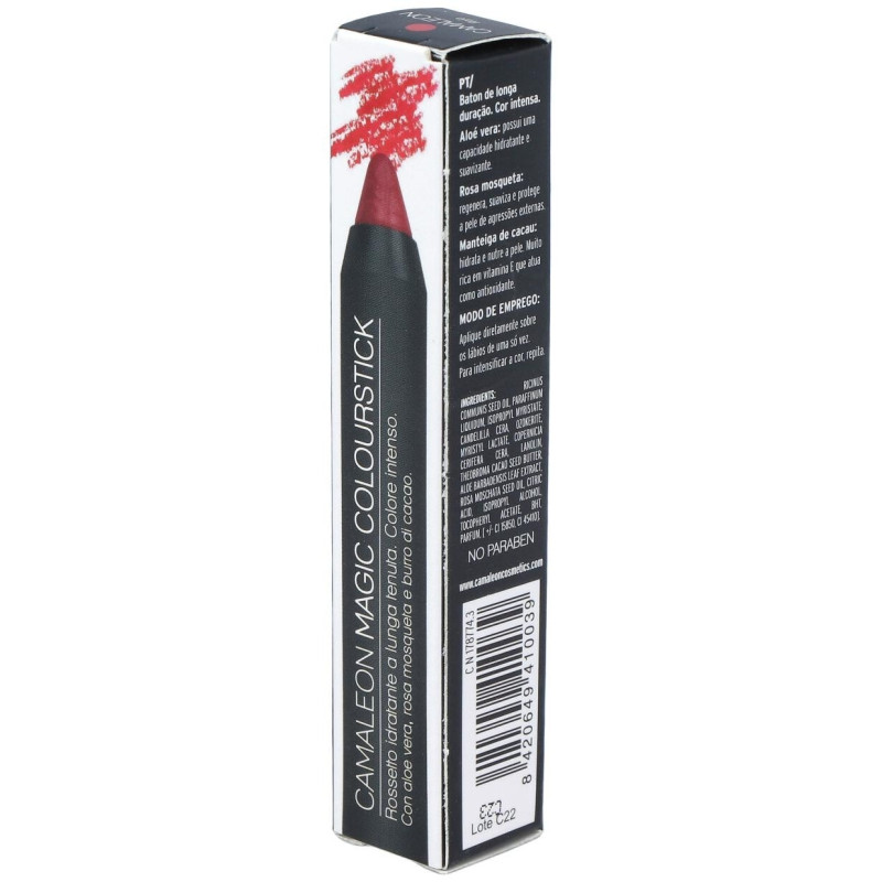 Camaleon Magic Colour Stick Pintalabios Rojo/burdeos 4g 1ud - Camaleon Cosmetics