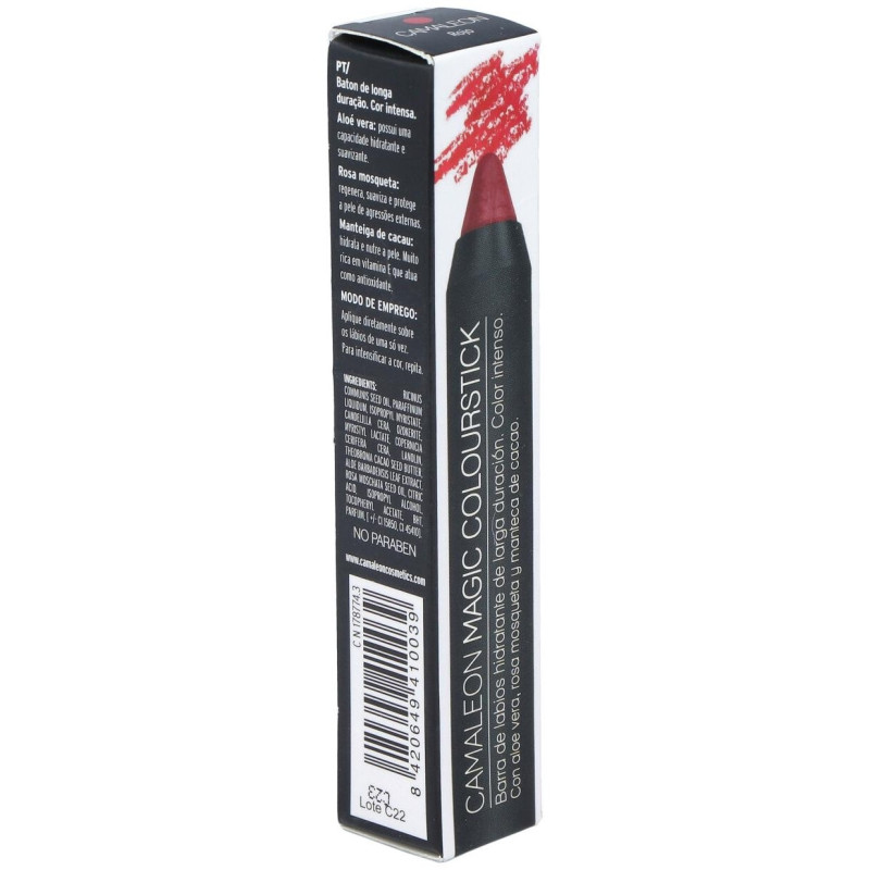 Camaleon Magic Colour Stick Pintalabios Rojo/burdeos 4g 1ud - Camaleon Cosmetics