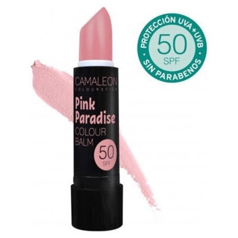 Camaleon Colour Balm Pink Paradise spf50 4gr - Camaleon Cosmetics