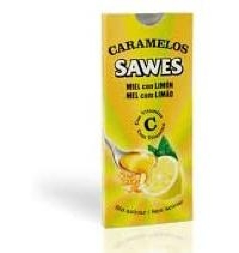 Caramelos Bolsa sin Azucar (1 Bolsa 50 g Sabor Miel con Limon) - Sawes