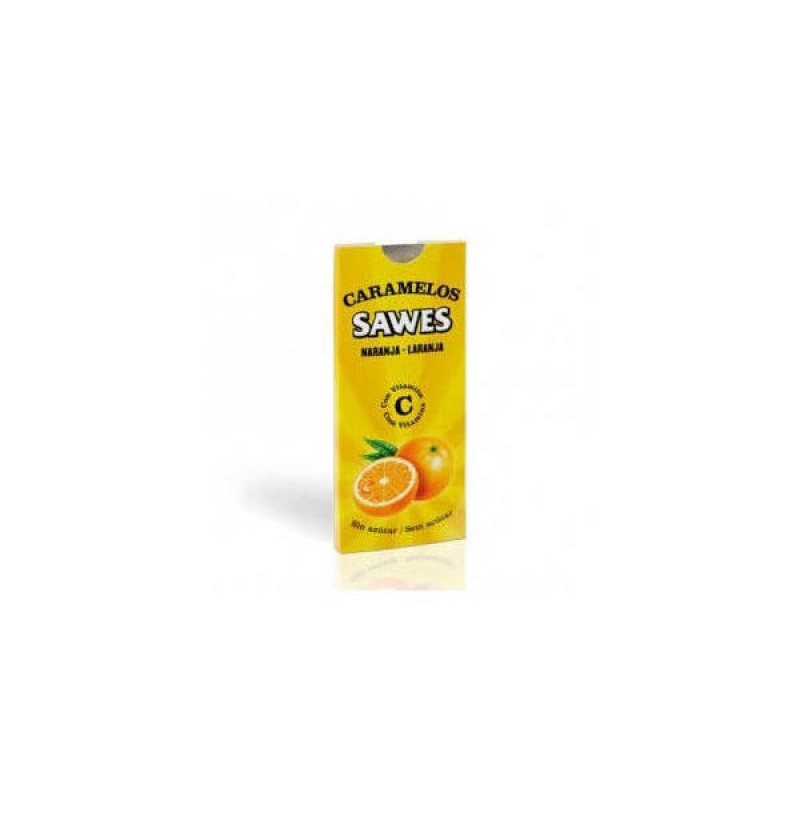 Propolis Sawes en Caramelos sin Azúcar (1 Envase 22 g Sabor Naranja) - Sawes