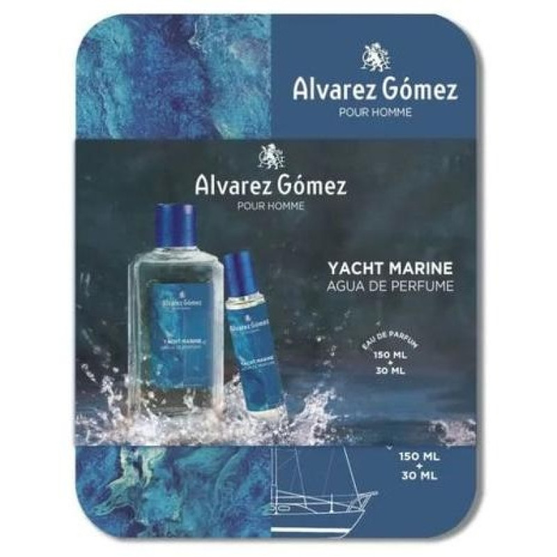 Cofre Agua de Perfume Yacht Marine 150ml + 30ml - Alvarez Gomez