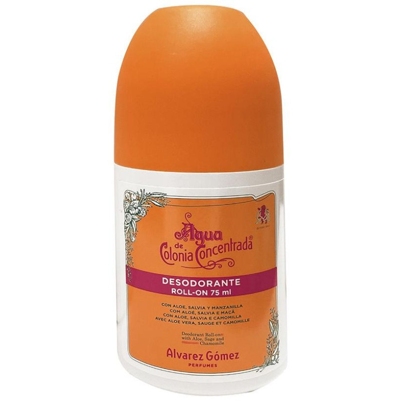 Agua de Colonia Concentrada Desodorante Roll - On Naranja 75 ml - Alvarez Gomez