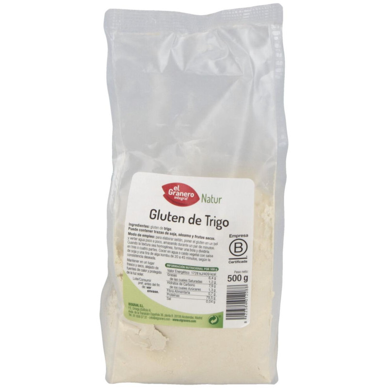 Granero Alimentacion Gluten Trigo 500g - El Granero
