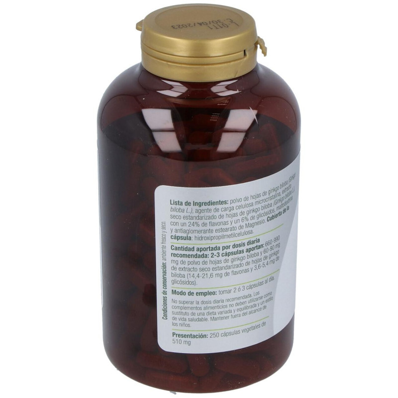 Ginkgo Biloba 600mg 250cápsulas - El Granero