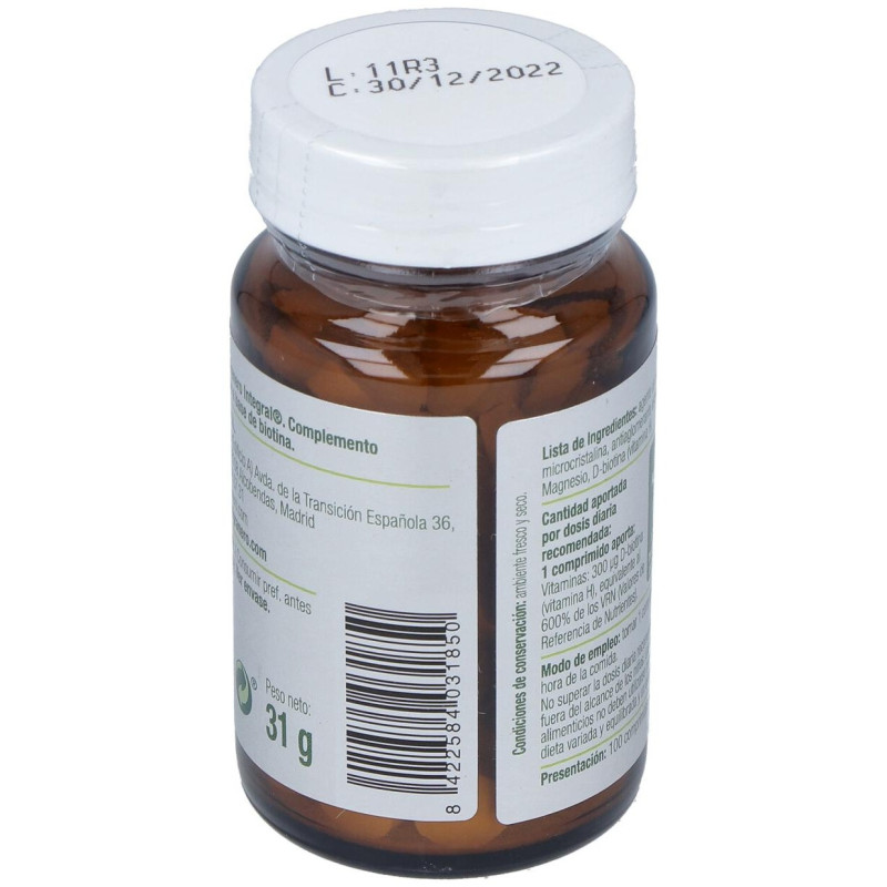 Biotin Vitamina H 100 Comp - El Granero