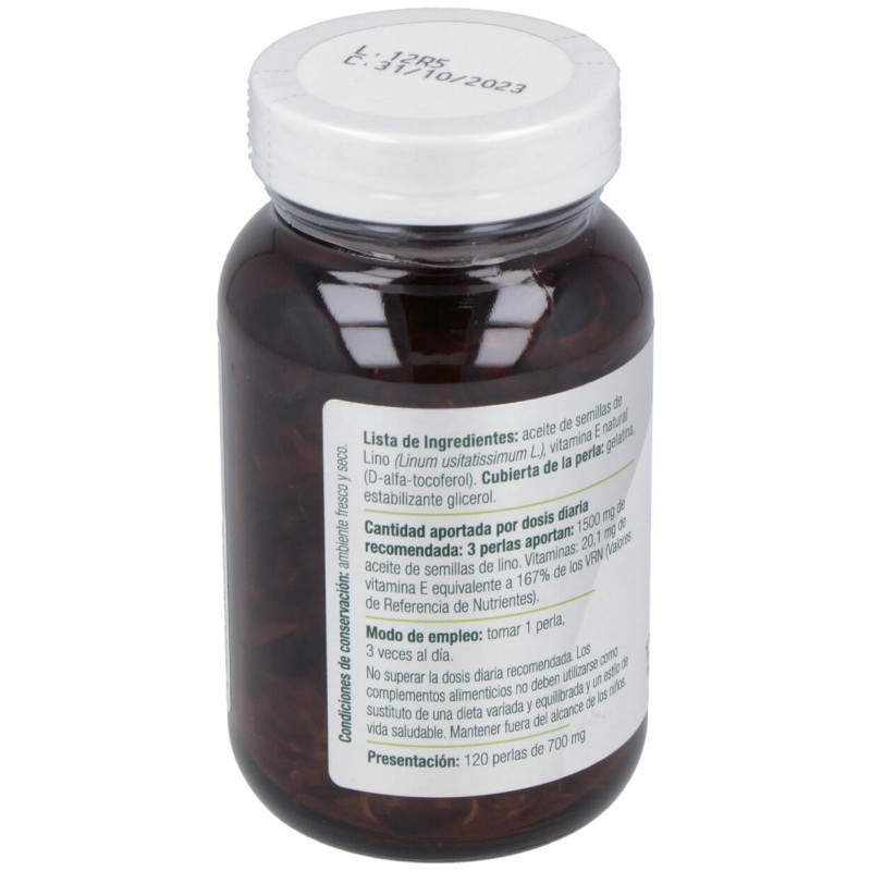 Integral Linogran Aceite de Lino 120 Perlas - El Granero