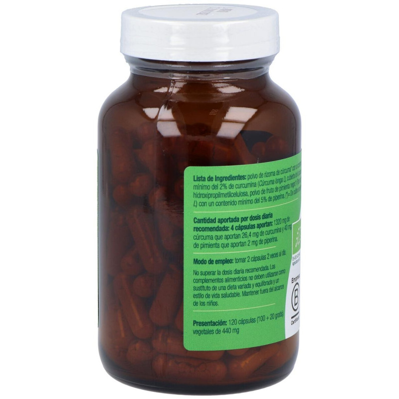 Cúrcuma + Pimienta Plus Bio 120caps - El Granero