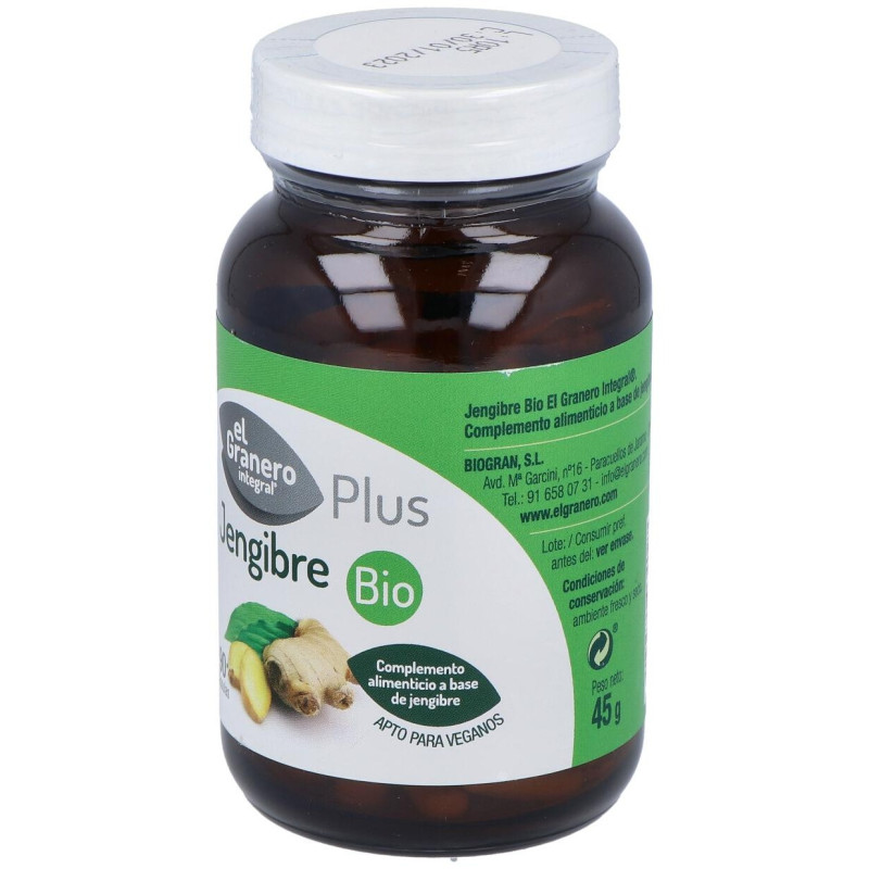 Granero Complemento Jengibre Bio 90 Caps - El Granero