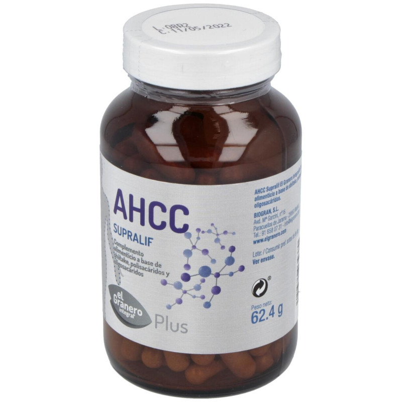 Granero Integral Ahcc Supralif 565mg 120 Cápsulas - El Granero