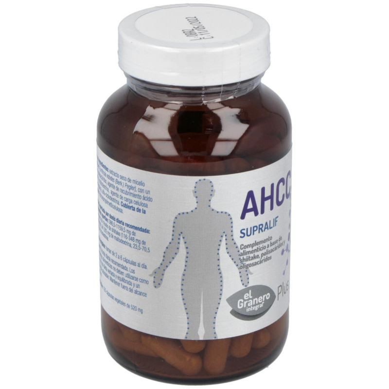 Granero Integral Ahcc Supralif 565mg 120 Cápsulas - El Granero