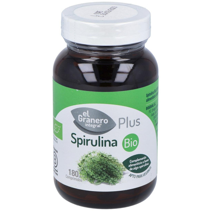 Granero Complemento Spirulina Bio 180 Comp - El Granero