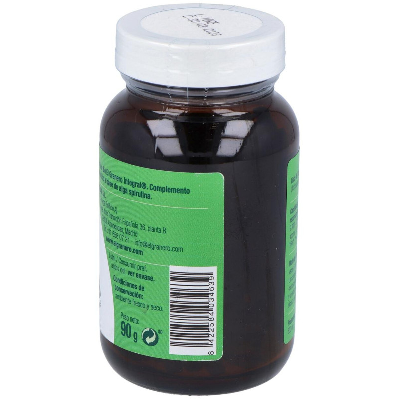Granero Complemento Spirulina Bio 180 Comp - El Granero