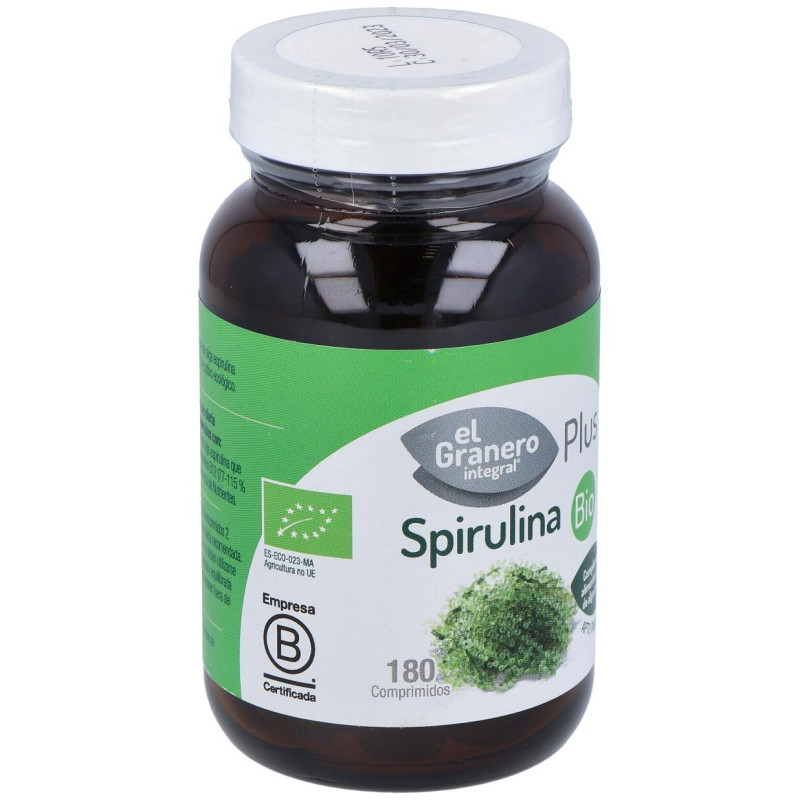 Granero Complemento Spirulina Bio 180 Comp - El Granero