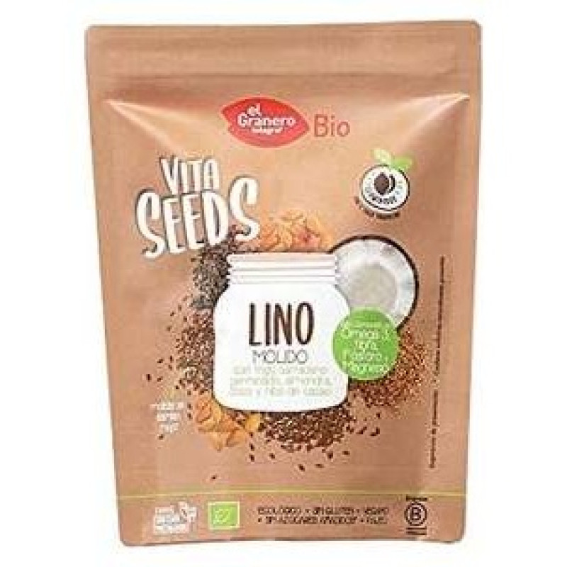 Integral Lino Molido Trigo Sarraceno Cacao 200g - El Granero
