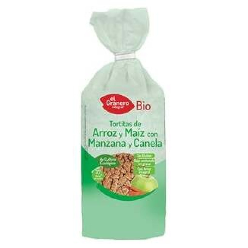 Integral Tortitas Arroz Maiz Manzana Canela Bio 90g - El Granero