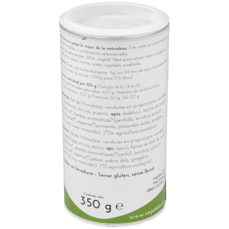 Caldo Vegetal Polvo Himalaya sin Gluten 350g - Vegetalia