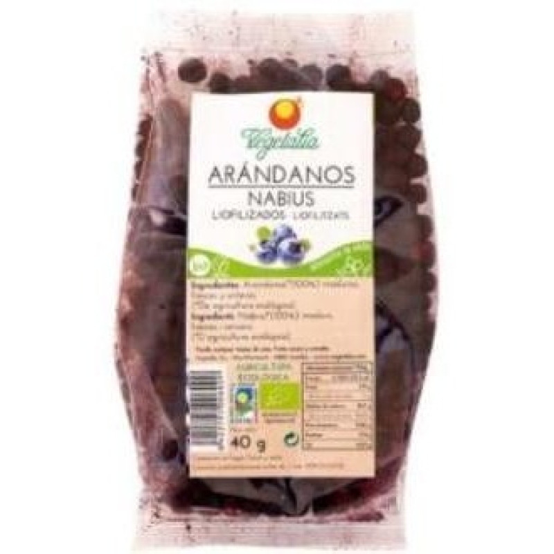 Arandano Nego Liofilizad Bio 40g - Vegetalia