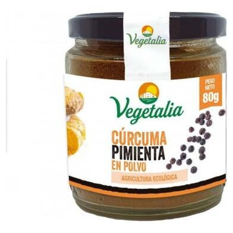 Cúrcuma y Pimienta Negra Bio 80g - Vegetalia