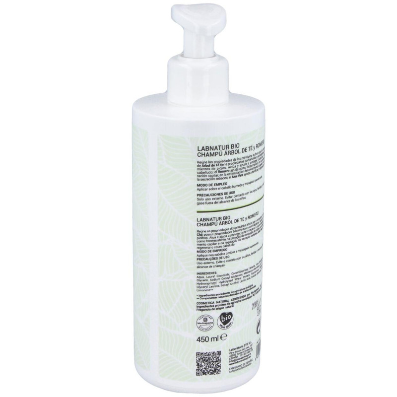Labnatur Bio Champú Árbol Del Té Y Romero 450Ml