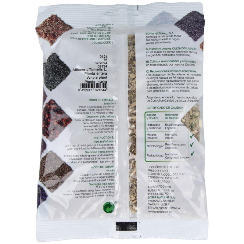 Infusion Malvavisco Raiz 75g - Soria Natural