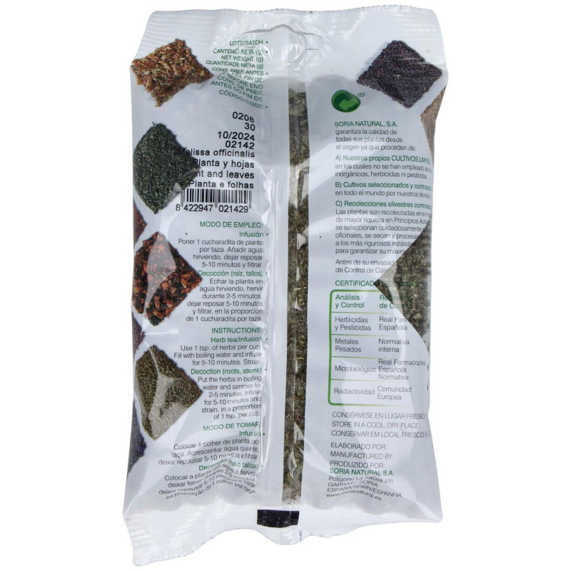 Melisa Bolsa 30g - Soria Natural