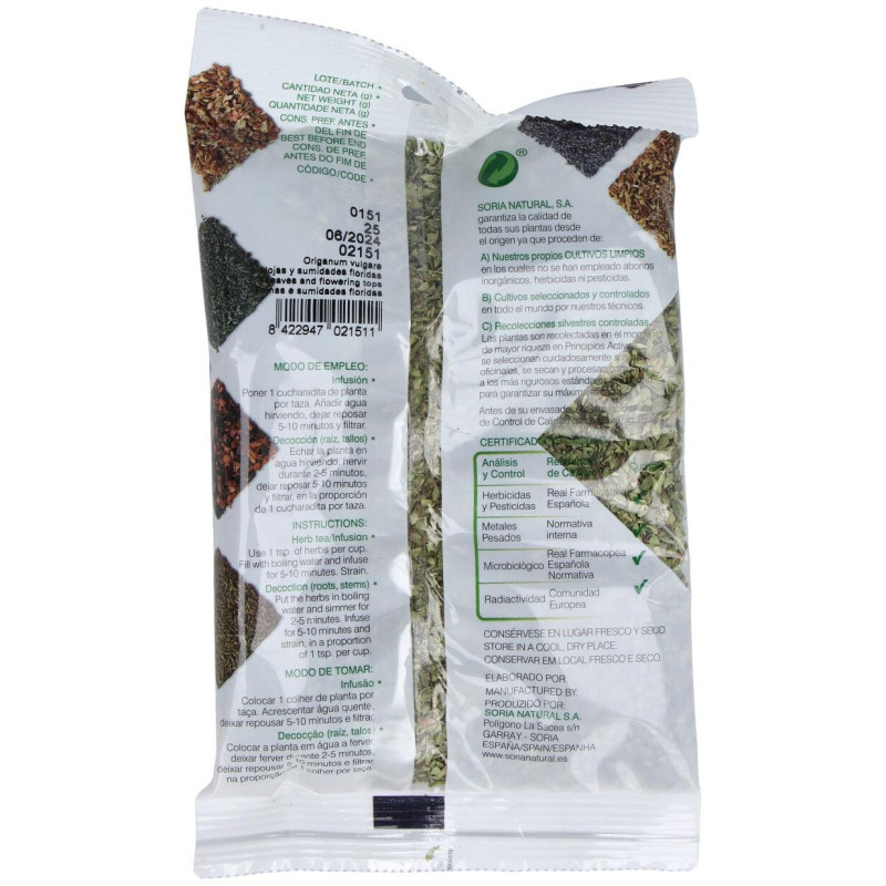 Soria Natural Infusion Oregano 25G