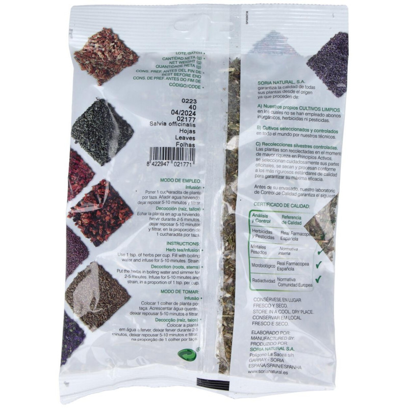 Infusion Salvia 40g - Soria Natural