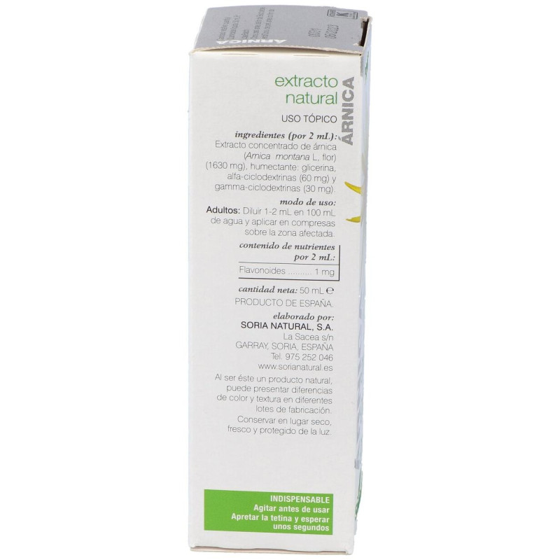 Extracto Arnica Xxi 50 Ml Soria Natural