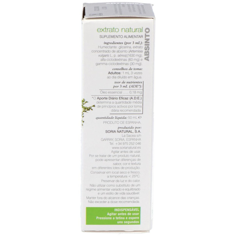 Ext. Artemisa Xxi 50ml. S/al - Soria Natural