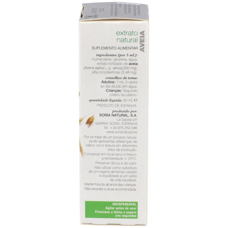 Ext. Avena Glicerinado Xxl 50ml - Soria Natural