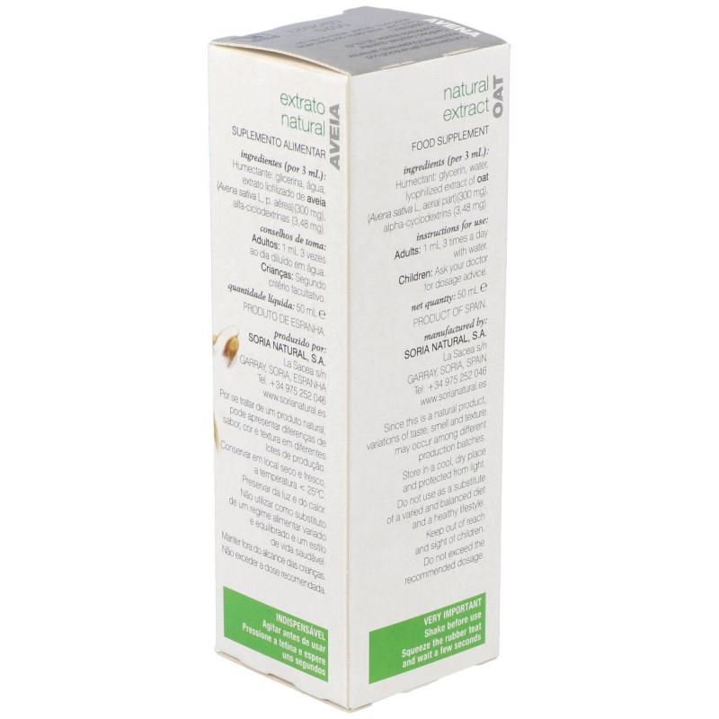 Ext. Avena Glicerinado Xxl 50ml - Soria Natural