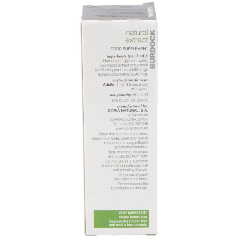 Ext. Bardana Glicerinado Xxl 50ml - Soria Natural