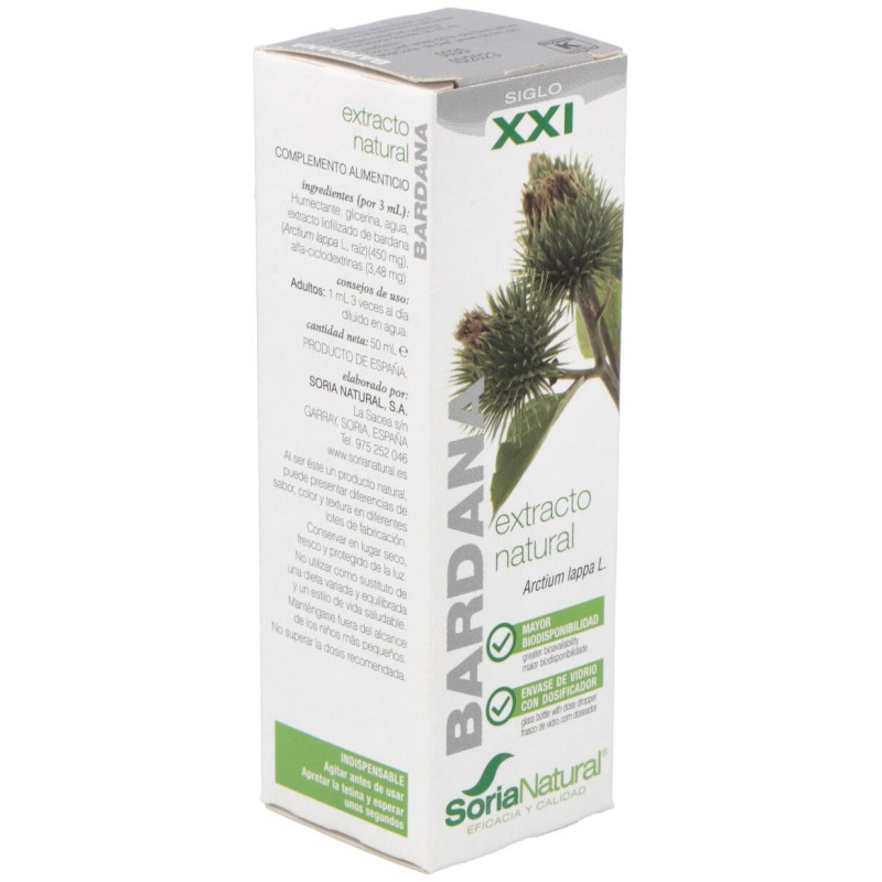 Ext. Bardana Glicerinado Xxl 50ml - Soria Natural