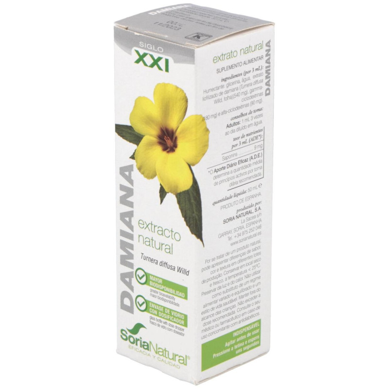 Extracto Damiana Xxi 50 ml - Soria Natural
