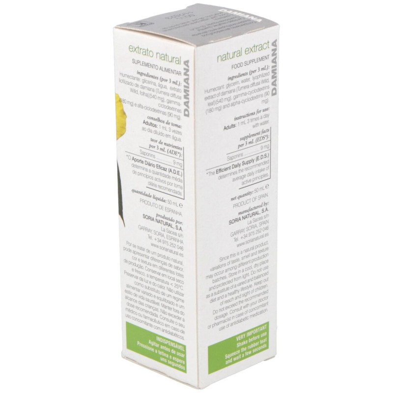 Extracto Damiana Xxi 50 ml - Soria Natural
