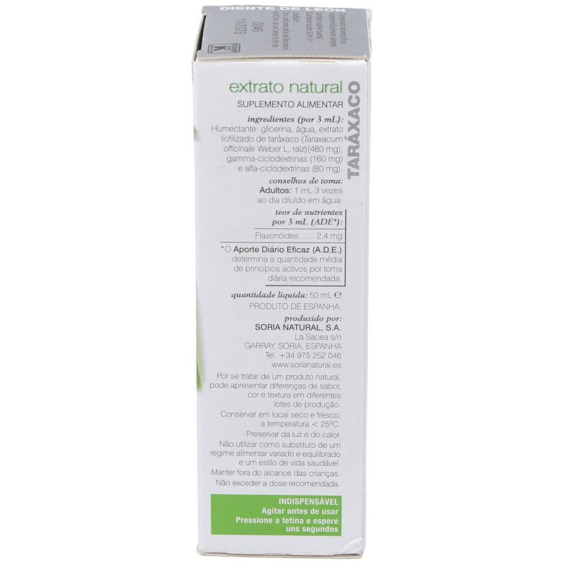 Extracto Diente Leon 50 ml Xxi Soria - Soria Natural