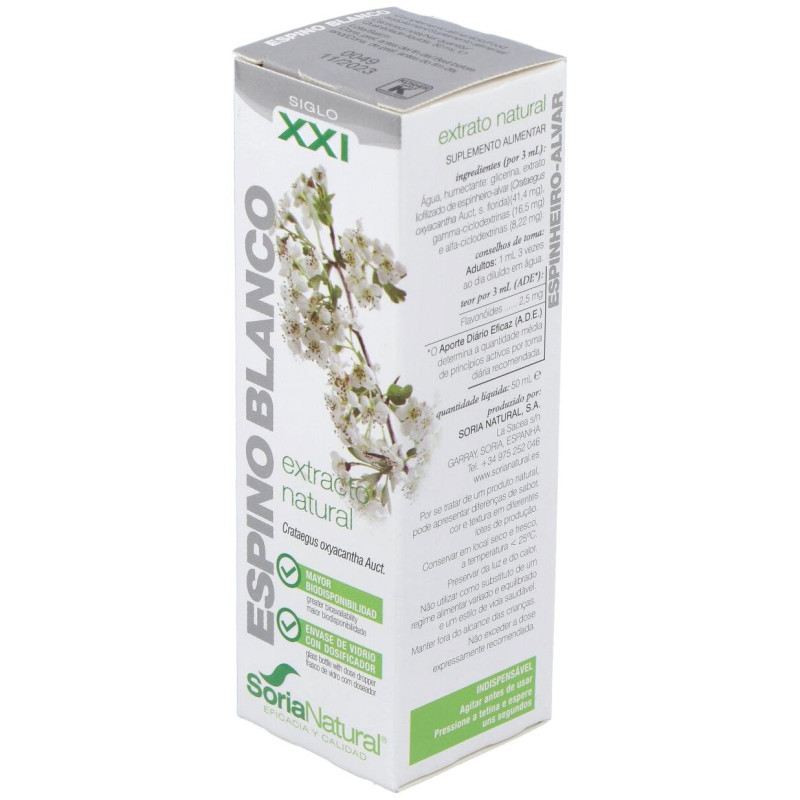 Espino Blanco Extracto Glicólico 50ml - Soria Natural